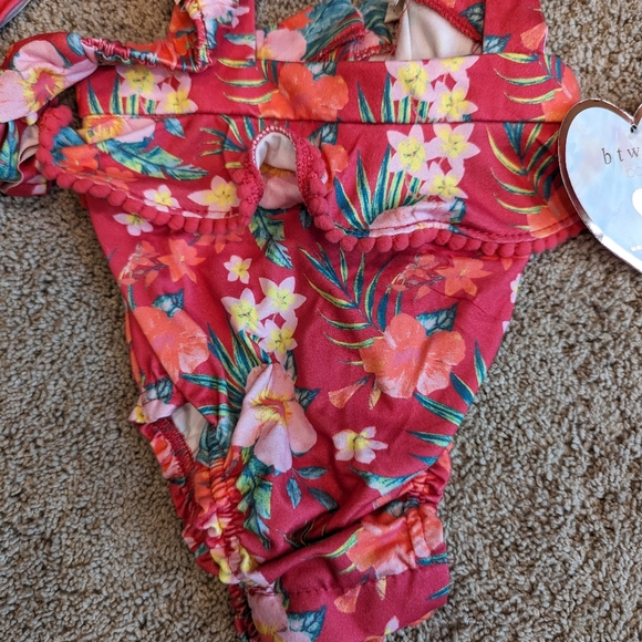 Btween Baby Girl Swimsuit with Matching Headband Size 3 months NWT - Picture 2 of 4